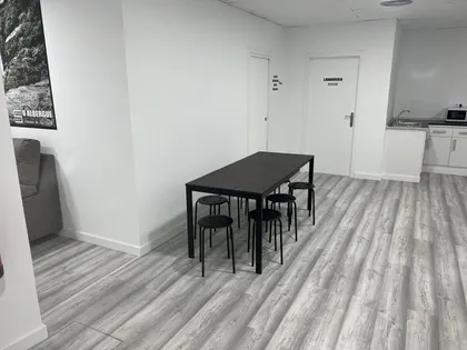 Zona común del albergue