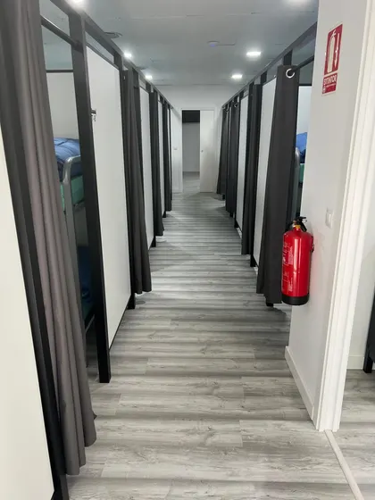 Pasillo del albergue